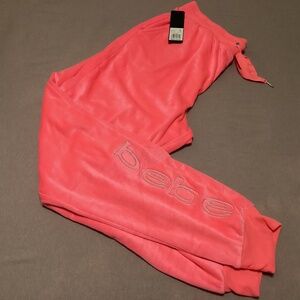 BEBE velour sweats/joggers NEW